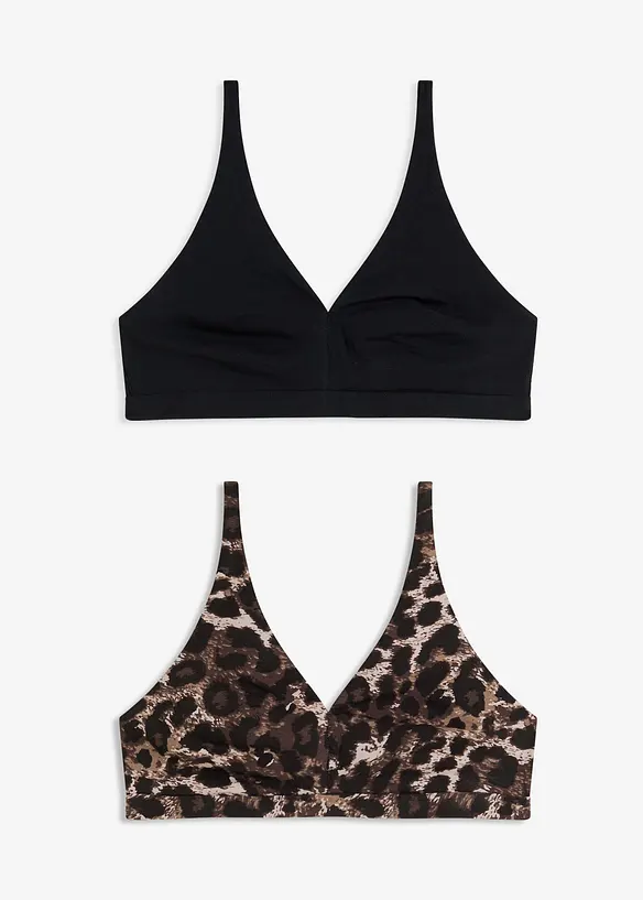 Bralette utan bygel med ekologisk bomull, bonprix