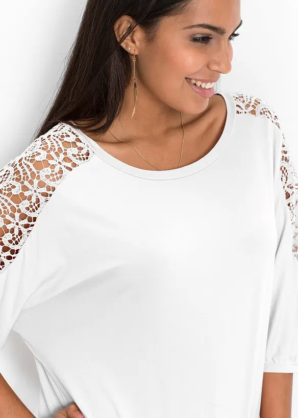 Oversizetopp av viskosmix, bonprix