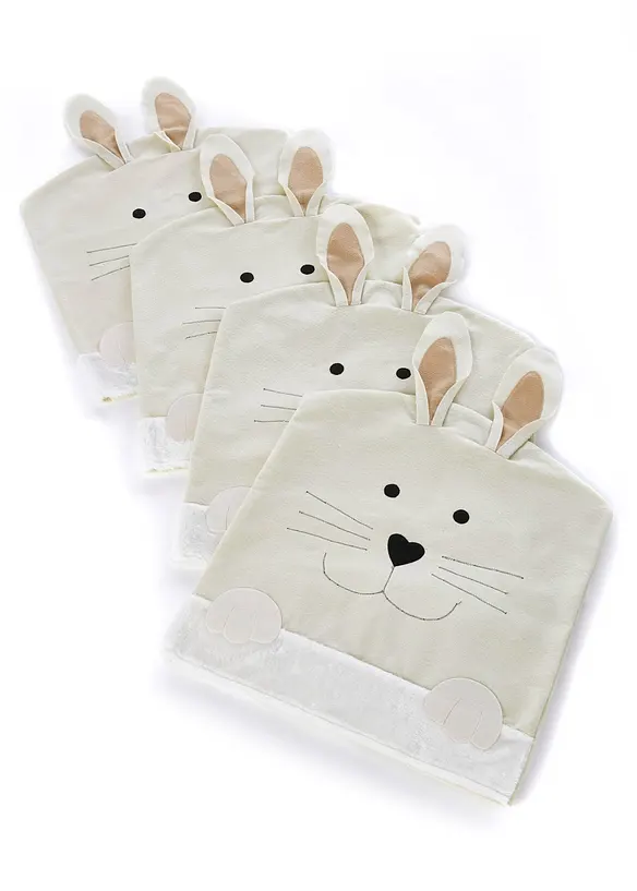 Stolsöverdrag i form av en hare (4-pack), bonprix