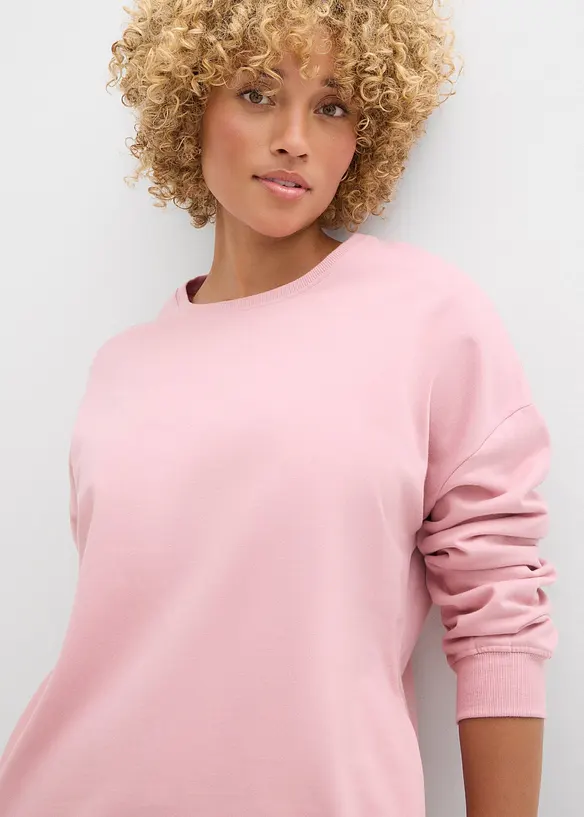 Oversizesweatshirt i ren bomull, bonprix