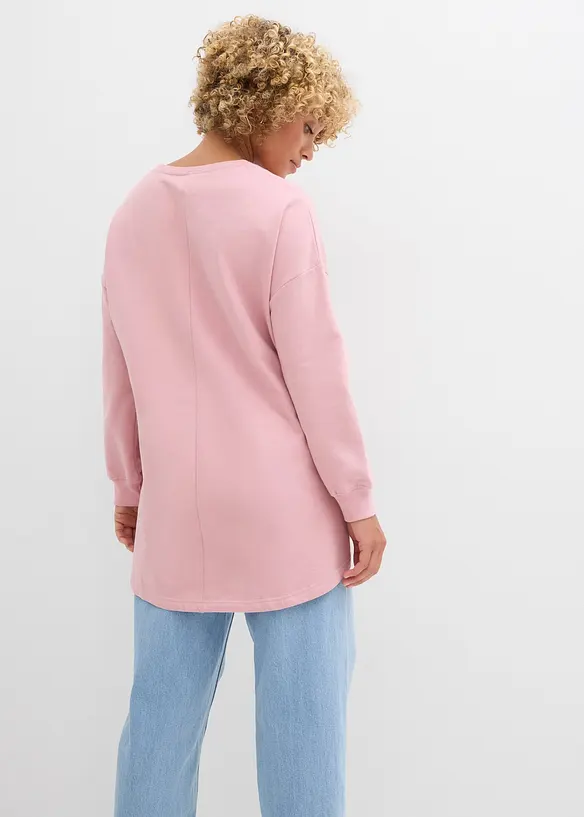 Oversizesweatshirt i ren bomull, bonprix