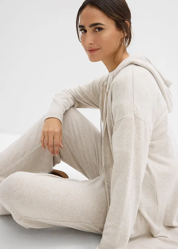 Cardigan i fintrådig viskosmix, bonprix
