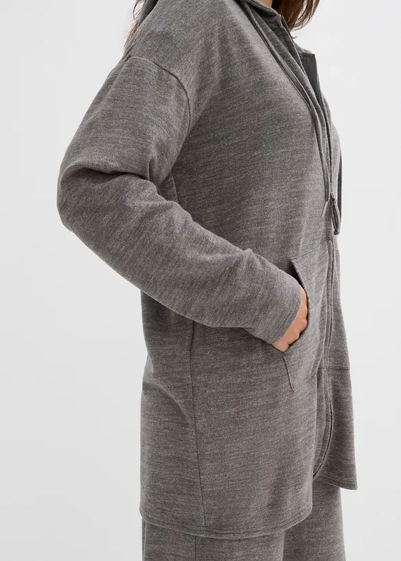 Cardigan i fintrådig viskosmix, bonprix
