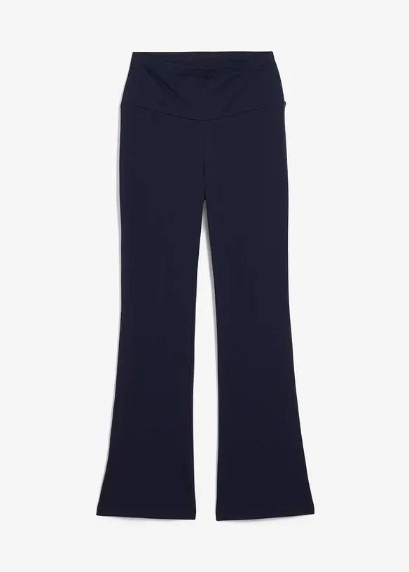 Byxa med utsvängda ben i stretchig bomullsmix, bonprix