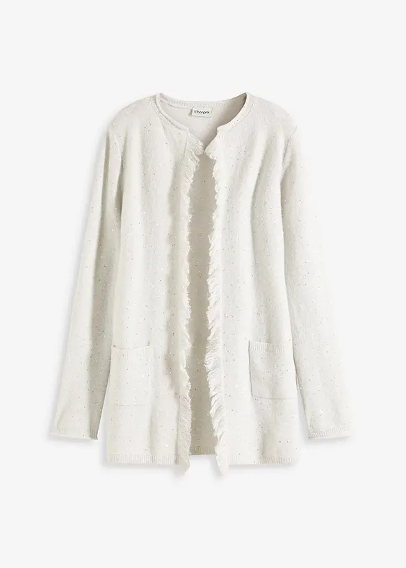 Stickad kappa med paljetter och glansiga trådar, bonprix