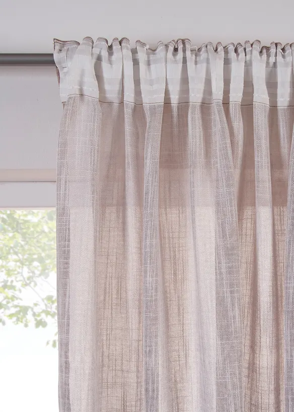 Gardinlängd med återvunnen polyester (1-pack), bonprix