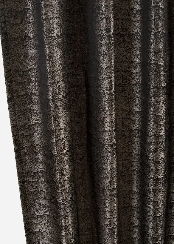Gardinlängd i jacquard med grafiskt mönster (1-pack), bonprix