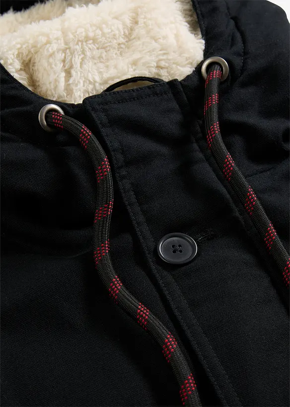 Vinterparkas med teddyfoder, bonprix