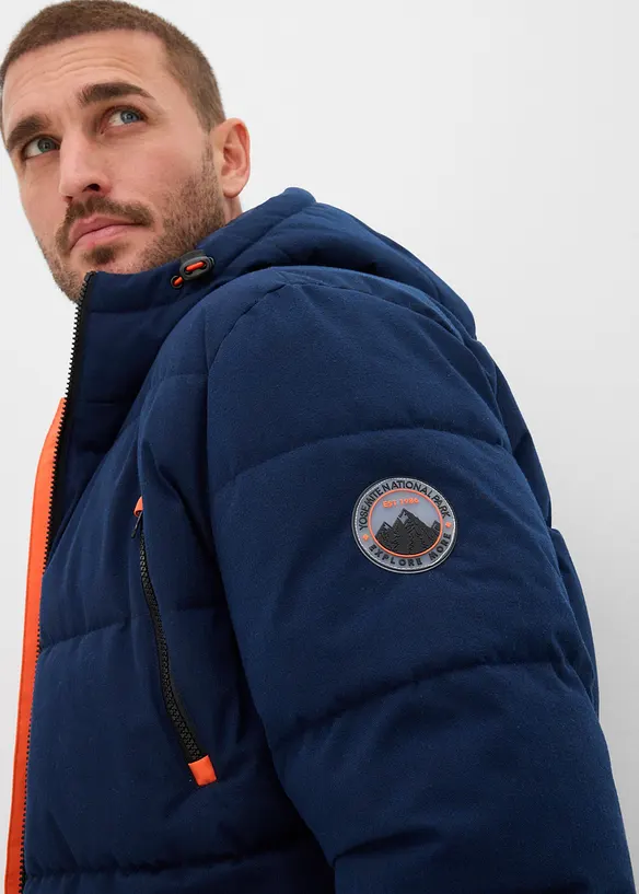 Vadderad och vattentät täckjacka, bonprix