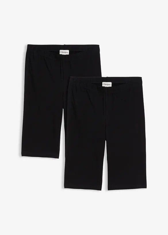 Lång cykelbyxa (2-pack), bonprix