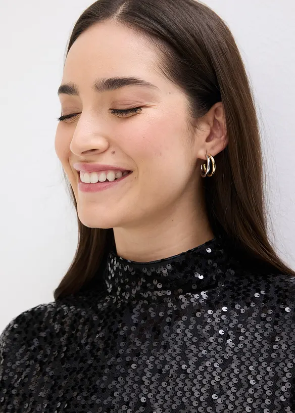 Linne med paljetter, bonprix