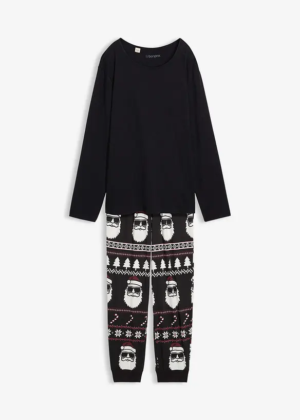 Långärmad pyjamas i ren bomull, bonprix