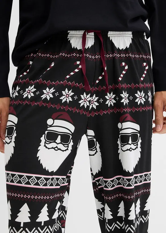Långärmad pyjamas i ren bomull, bonprix