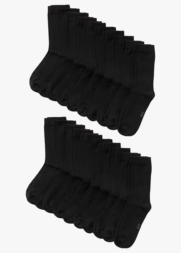 Strumpor med ekologisk bomull (20-pack), bonprix