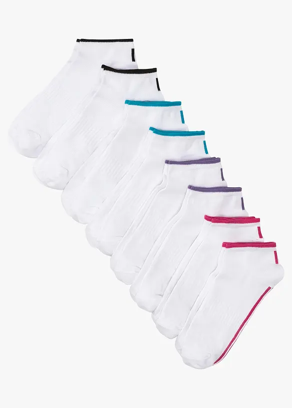 Ankelstrumpor (8-pack) av ekologisk bomull, bonprix
