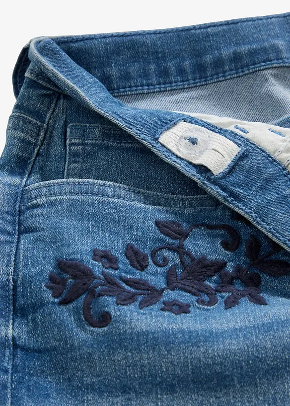 Bootcut-jeans med medelhög midja, bonprix