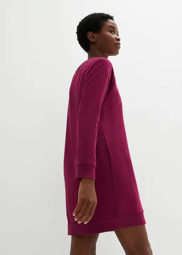 Klänning av mjuk frotté, bonprix