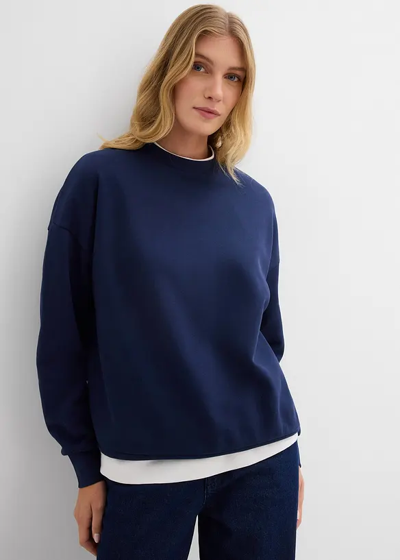 Oversizesweatshirt i ekologisk bomull, bonprix