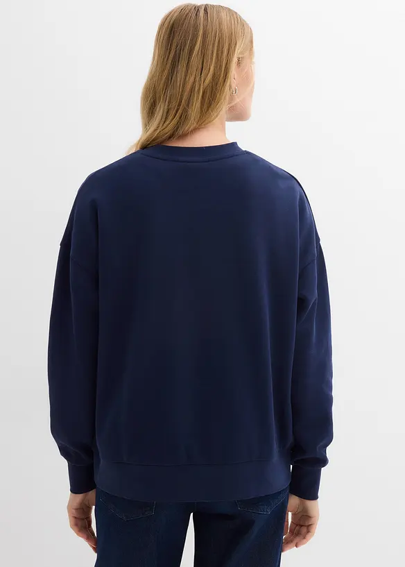 Oversizesweatshirt i ekologisk bomull, bonprix