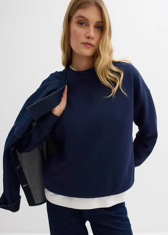 Oversizesweatshirt i ekologisk bomull, bonprix