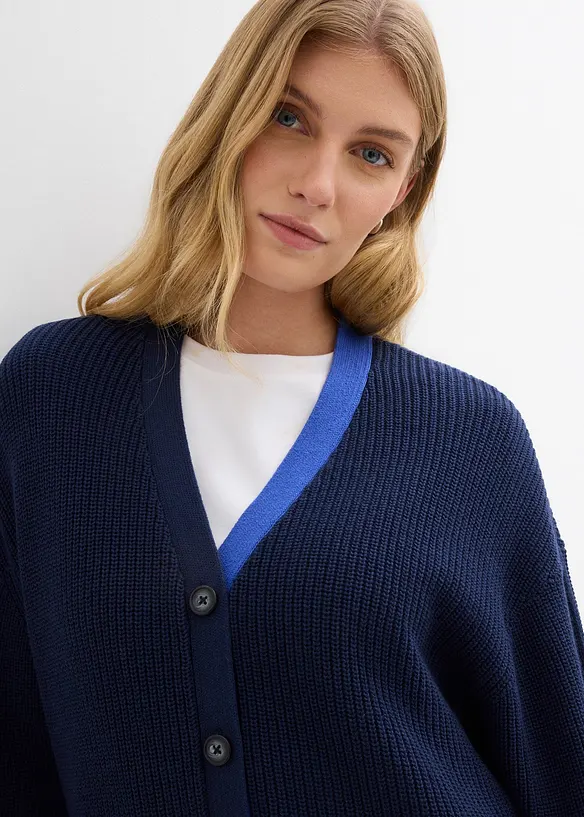 Cardigan av bomull, bonprix