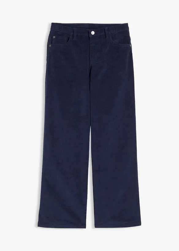 Manchesterbyxa av bomullsstretch, bonprix