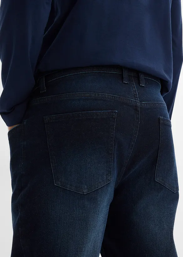 Stretchjeans med bekvämt snitt, normal passform, raka ben, bonprix