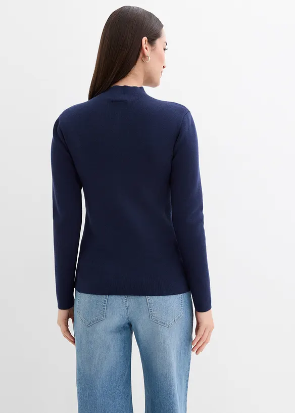 Finstickad cardigan av mjuk viskosmix, bonprix