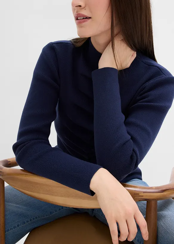 Finstickad cardigan av mjuk viskosmix, bonprix