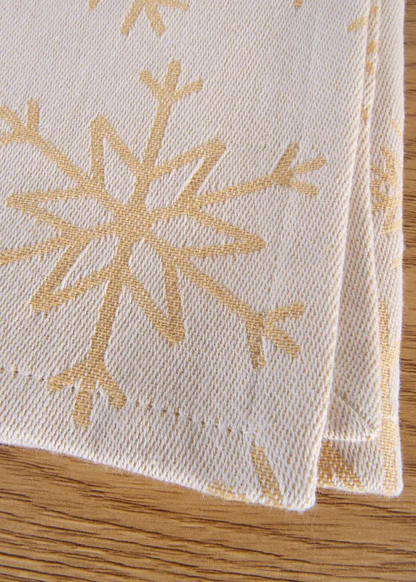 Tygservetter i jacquard av ekologisk bomull (2-pack), bonprix
