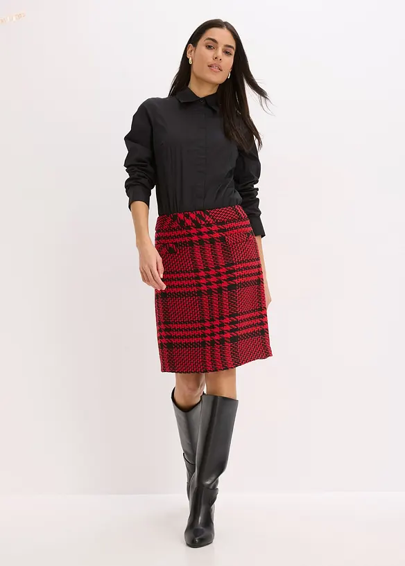 Kjol av mjuk bouclé, bonprix