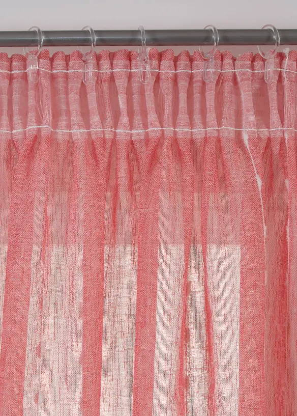 Gardinlängd med vävda ränder (1-pack), bonprix