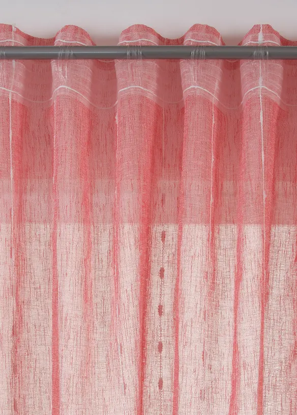 Gardinlängd med vävda ränder (1-pack), bonprix