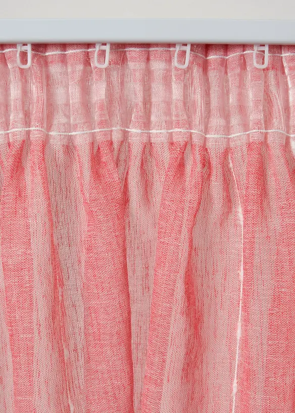 Gardinlängd med vävda ränder (1-pack), bonprix