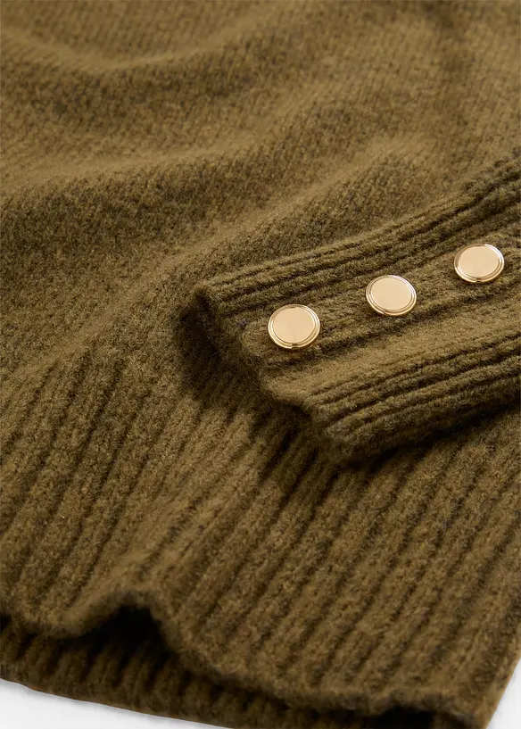 Tröja i bomull och ull, bonprix