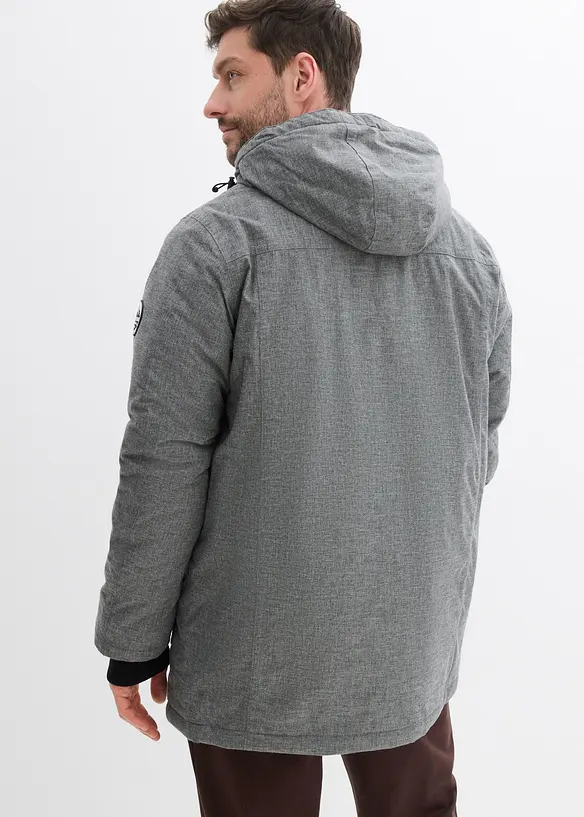 Vattentät funktionsparkas med teddyfleece, bonprix