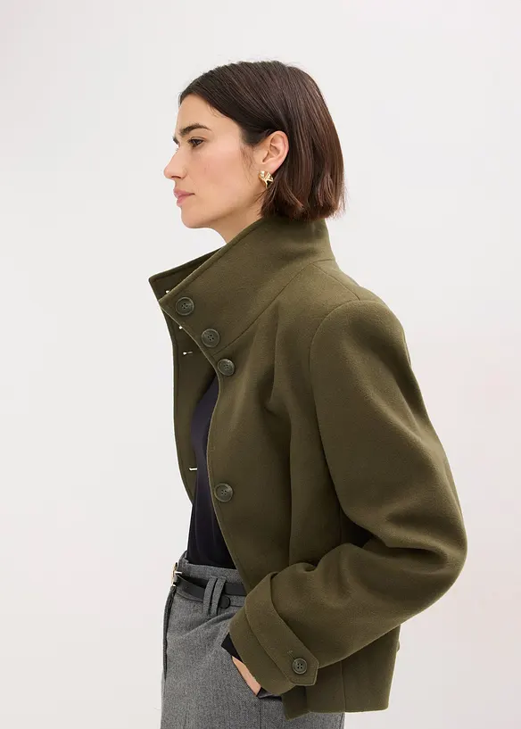 Jacka med yllelook, bonprix