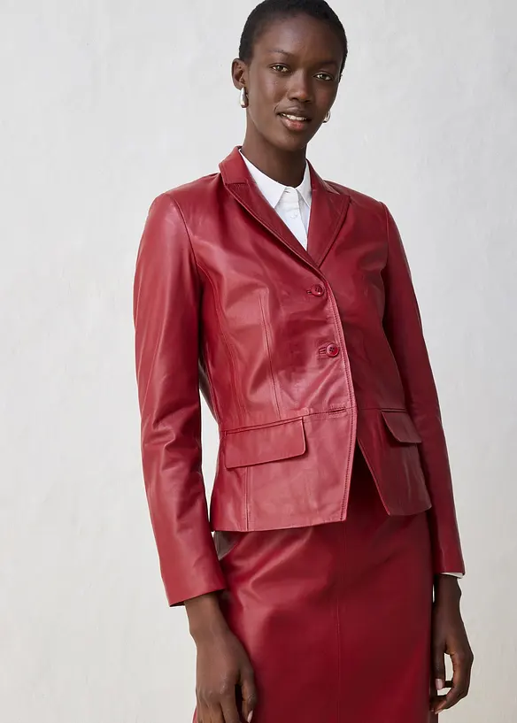 Kort kavaj i lammnappa, bonprix