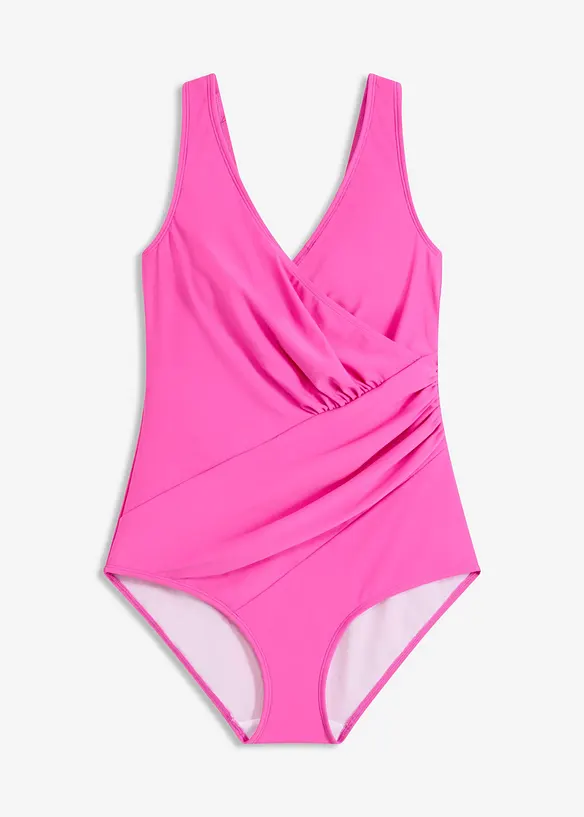 Baddräkt med omlottlook och medelhög formande effekt, bonprix