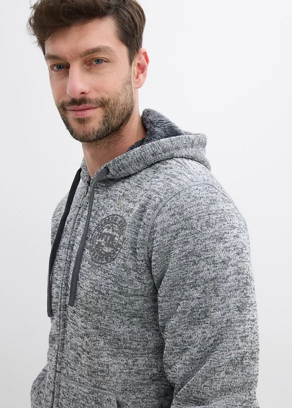 Munkjacka med teddyfoder, bonprix