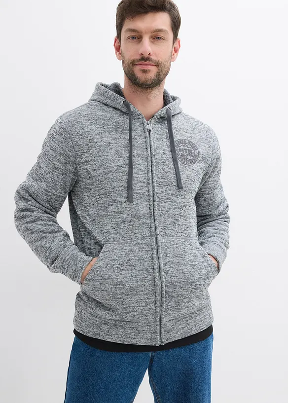 Munkjacka med teddyfoder, bonprix