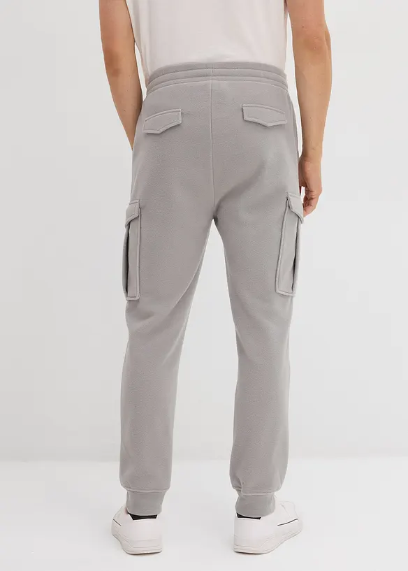 Cargobyxa i fleece, Regular Fit, bonprix