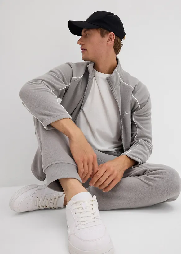 Cargobyxa i fleece, Regular Fit, bonprix