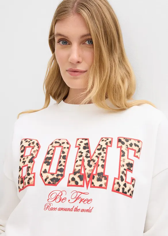 Oversizesweatshirt av ekologisk bomull, bonprix