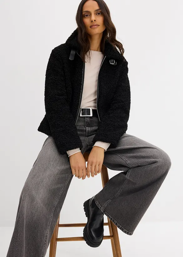 Jacka i teddyfleece, bonprix