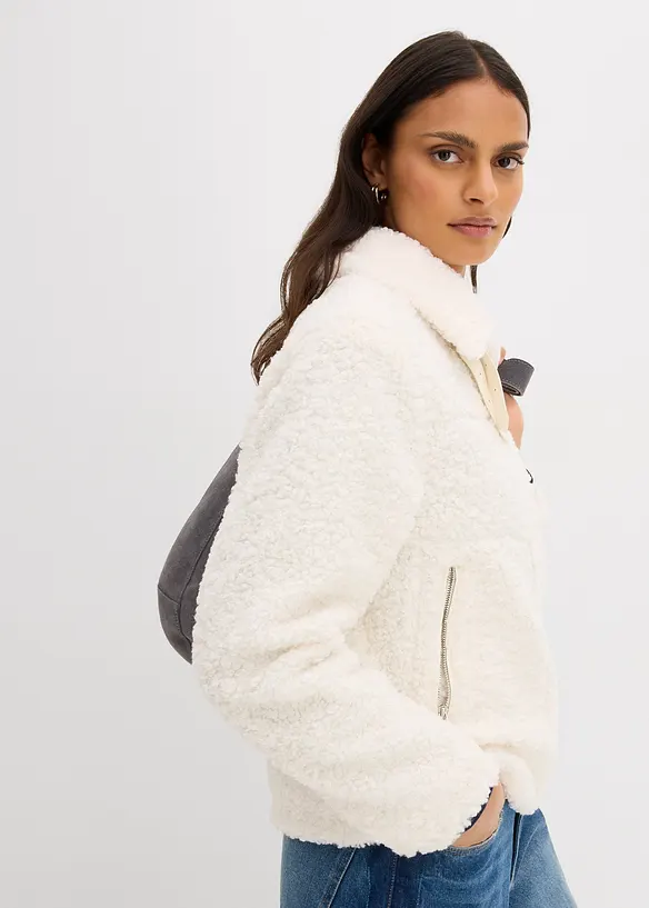 Jacka i teddyfleece, bonprix