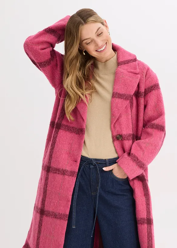 Oversizekappa med yllelook, bonprix