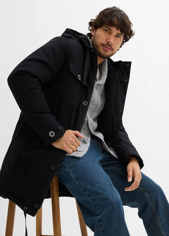 Parkas från Fields med teddyfoder, bonprix