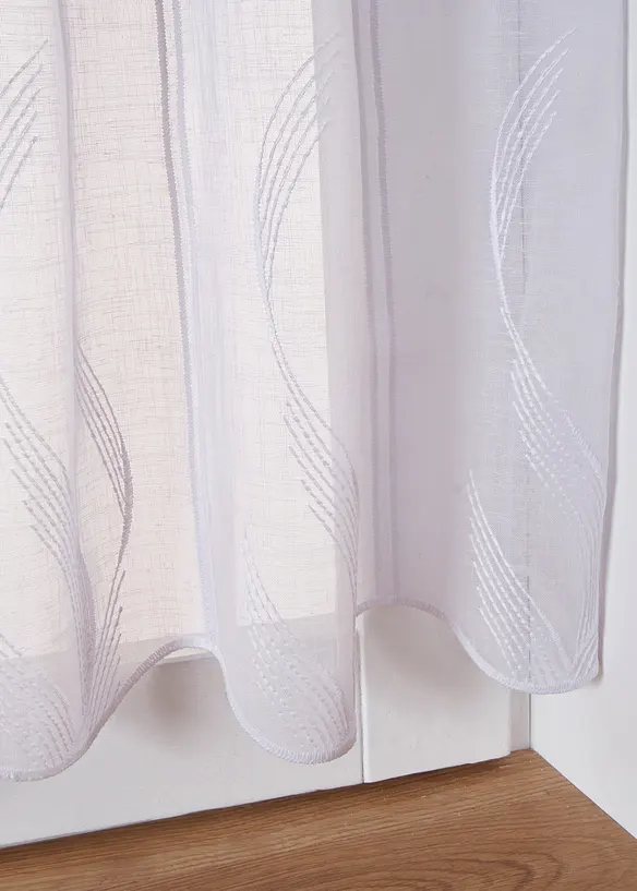 Cafégardin med broderi, bonprix