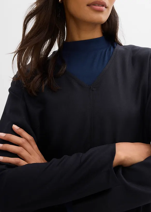 Twillklänning i följsam lyocell, bonprix